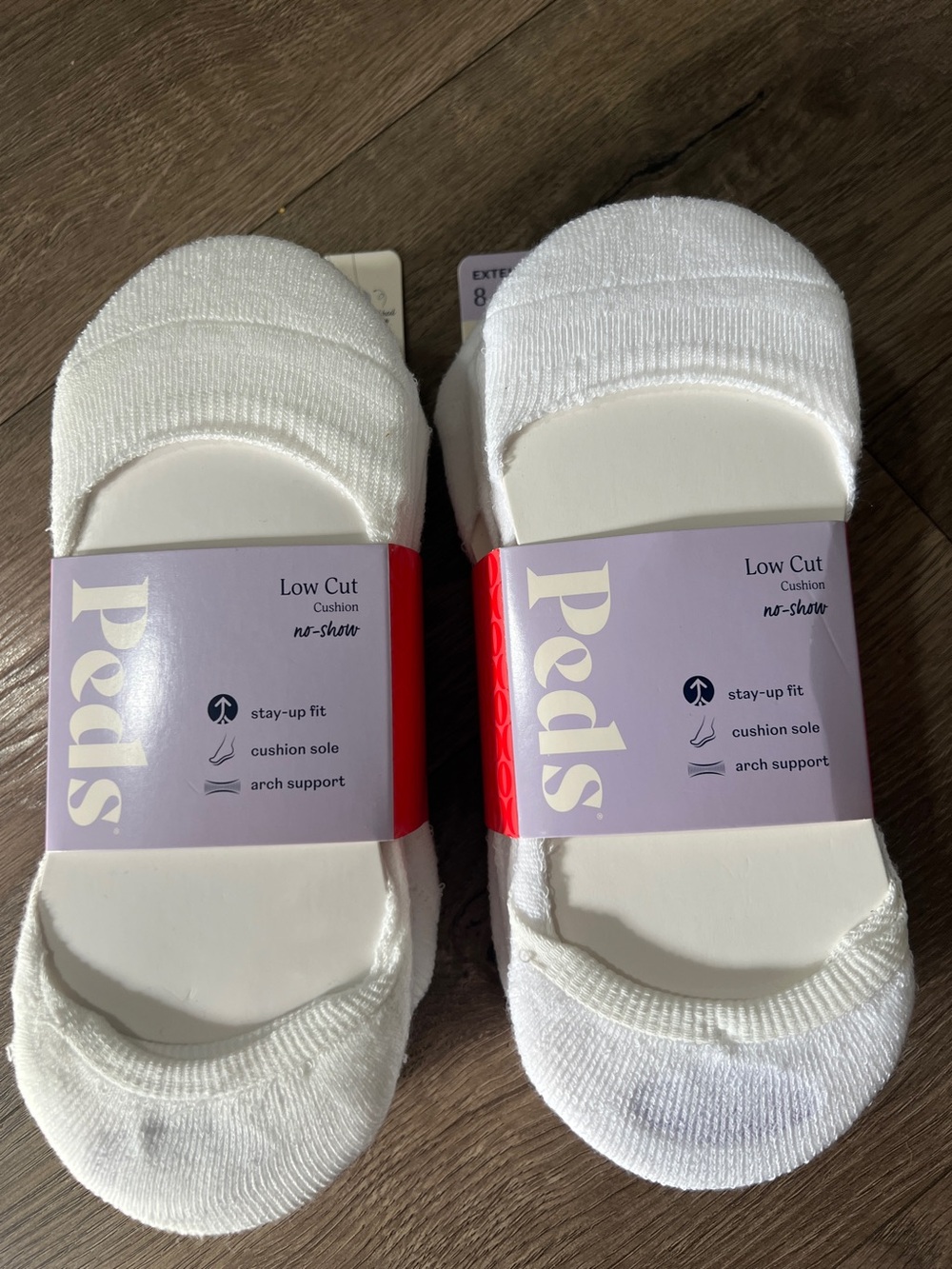 12 Pairs Peds Low Cut No Show  Socks Extended Size 8-12 New